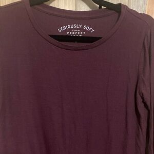 Long Sleeve Tee in Plum